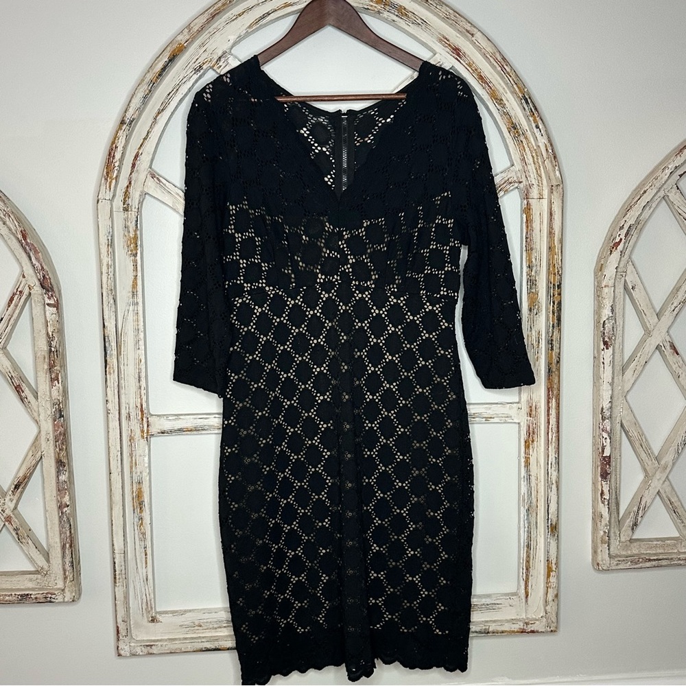 Ronni Nicole Lace Dress (Nude Effect)- Size 12
